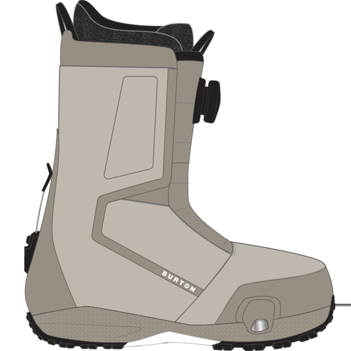 Mens Highshot Step On Snowboard Boots Chinchilla Gray - Image 9