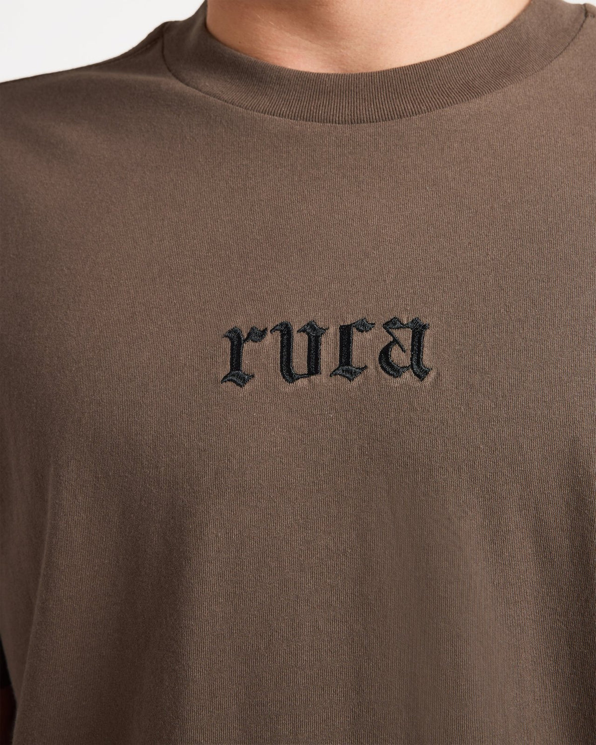 Mens Old T-Shirt Chocolate - Image 9