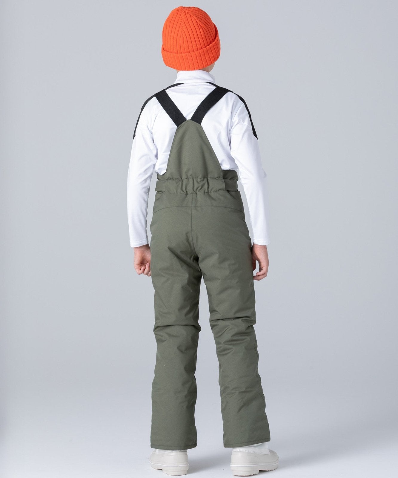 Asymmetrical Bicolour Ski Suit Orange - Image 9