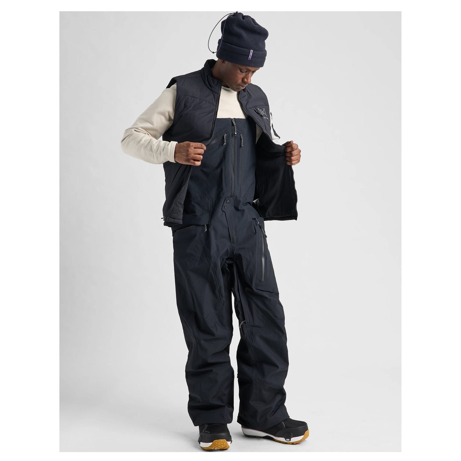 Mens [Ak] Cyclic Gore-Tex 2L Bib Pants True Black - Image 9