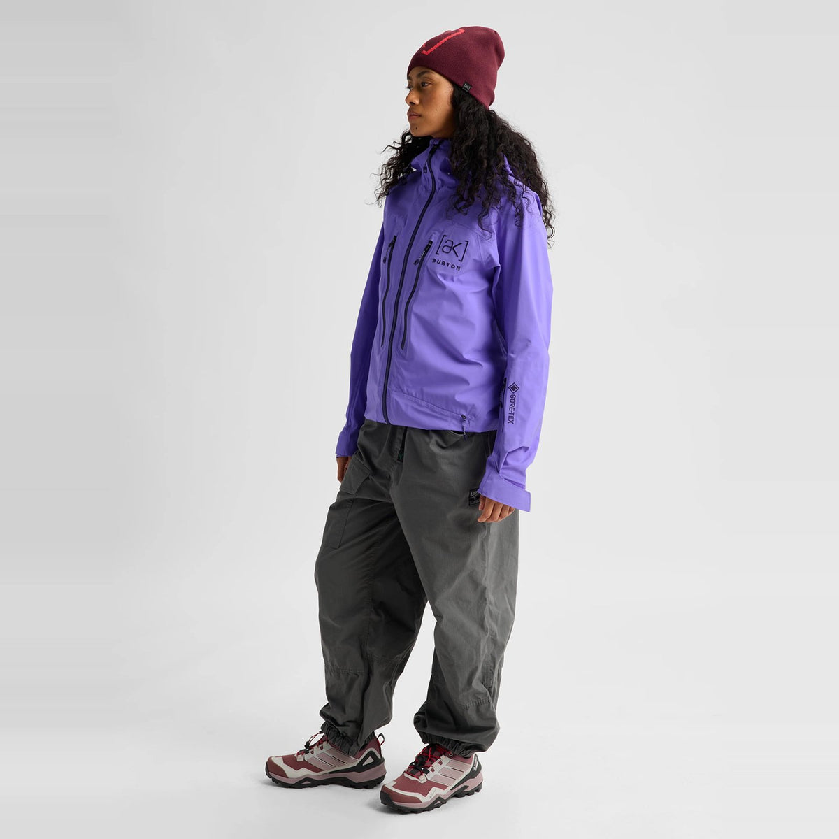 Womens [Ak] Tuvak Gore-Tex C-Knit 3L Jacket Purple Voltage - Image 9