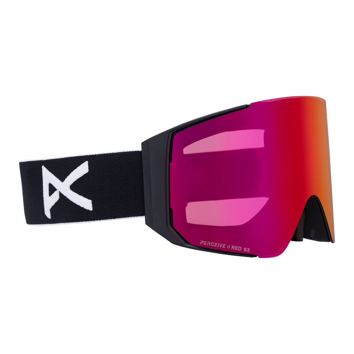 Sync Low Bridge Fit Goggles + Bonus Lens + Mfi Face Mask Black - Perceive Sunny Red Lens (14% / S3) w/ Perceive Cloudy Burst Lens (59% / S1) - Image 3
