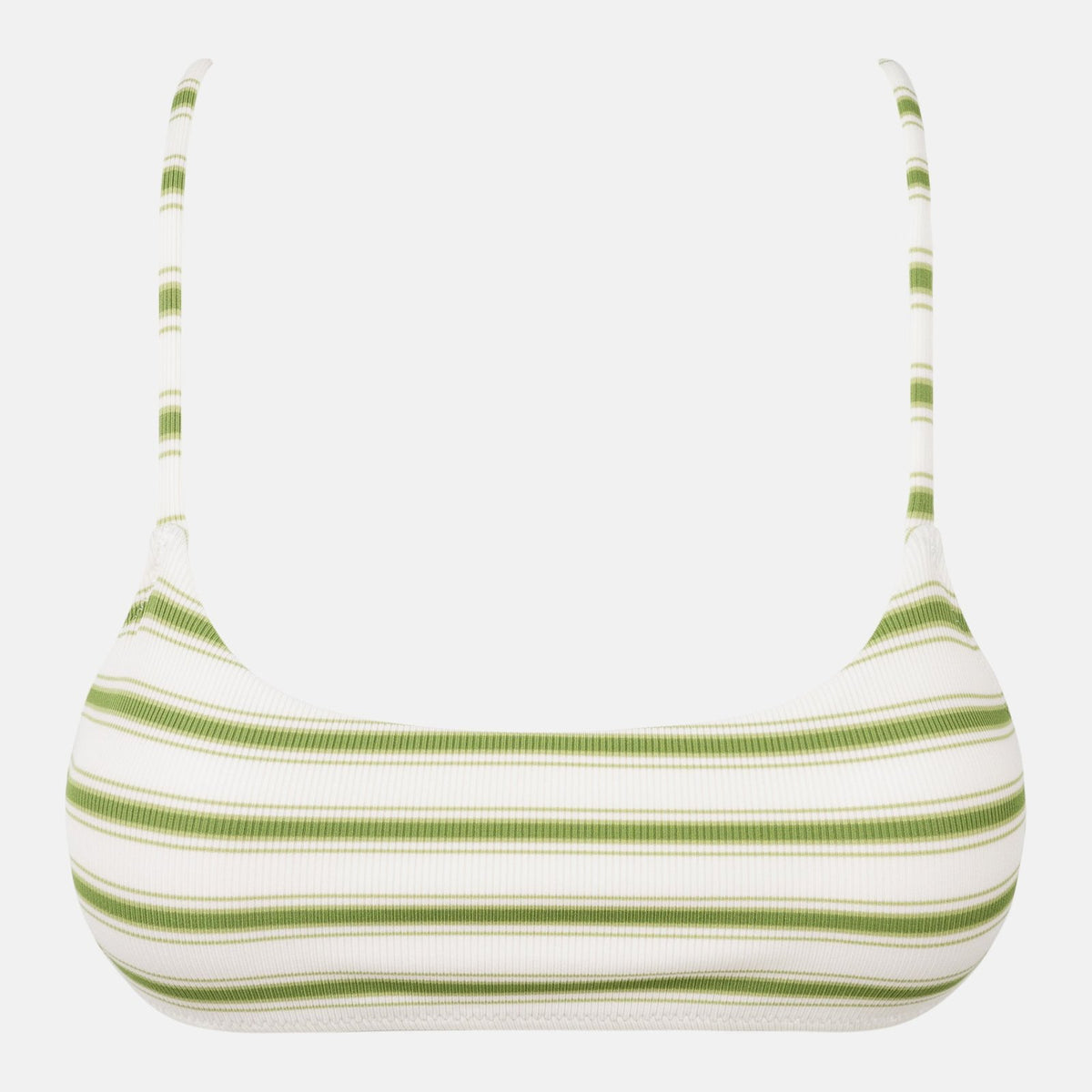 Tami Stripe Crop Top Green - Image 1