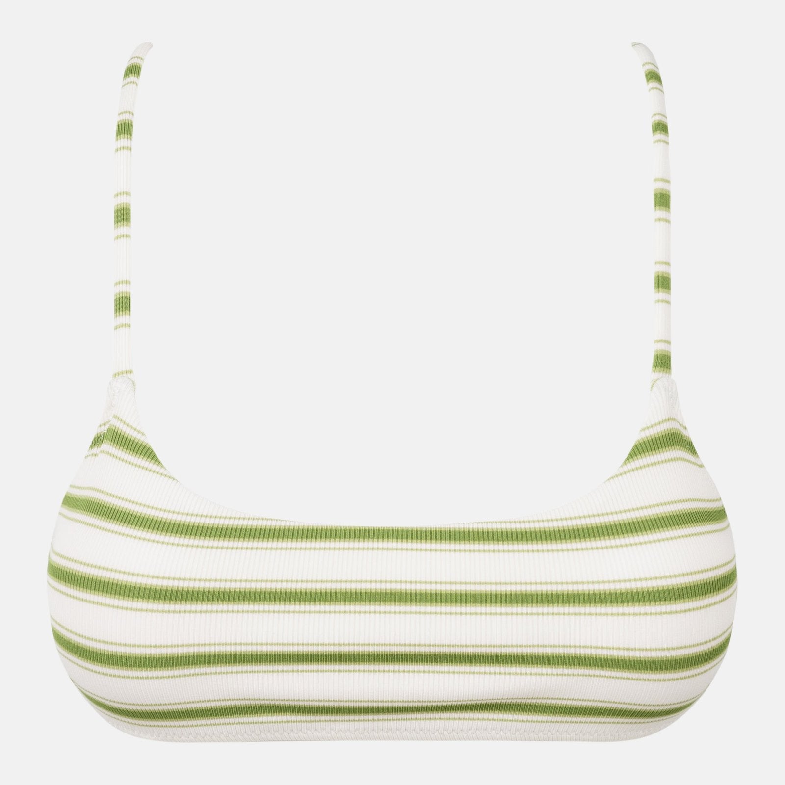 Tami Stripe Crop Top Green - Image 1