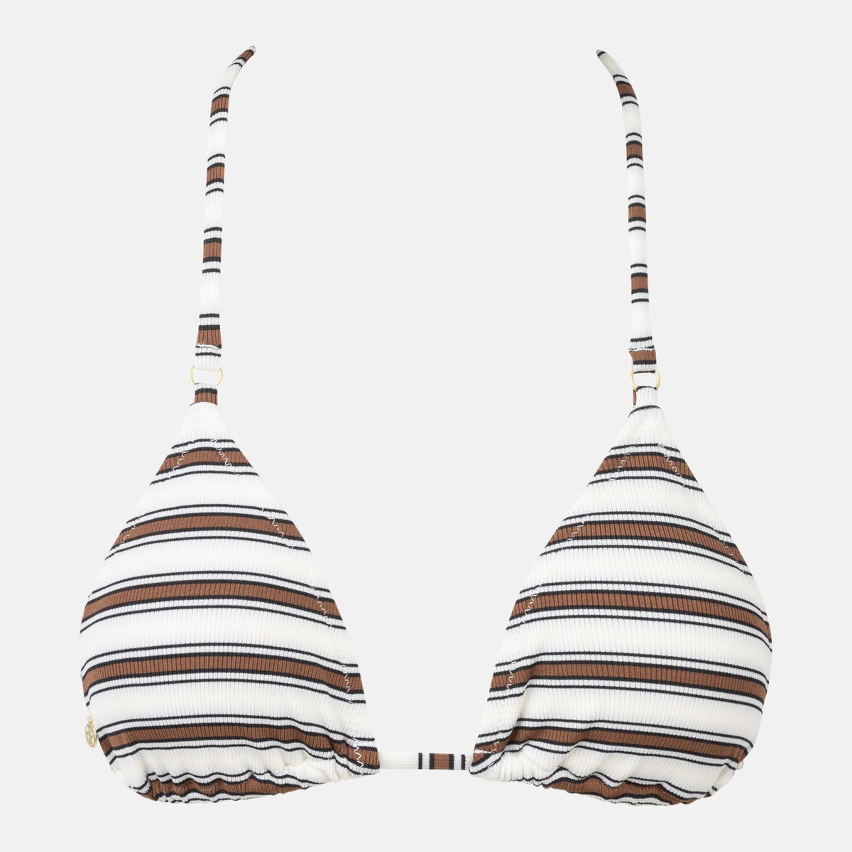 Tami Stripe Slide Tri Top Chocolate - Image 1