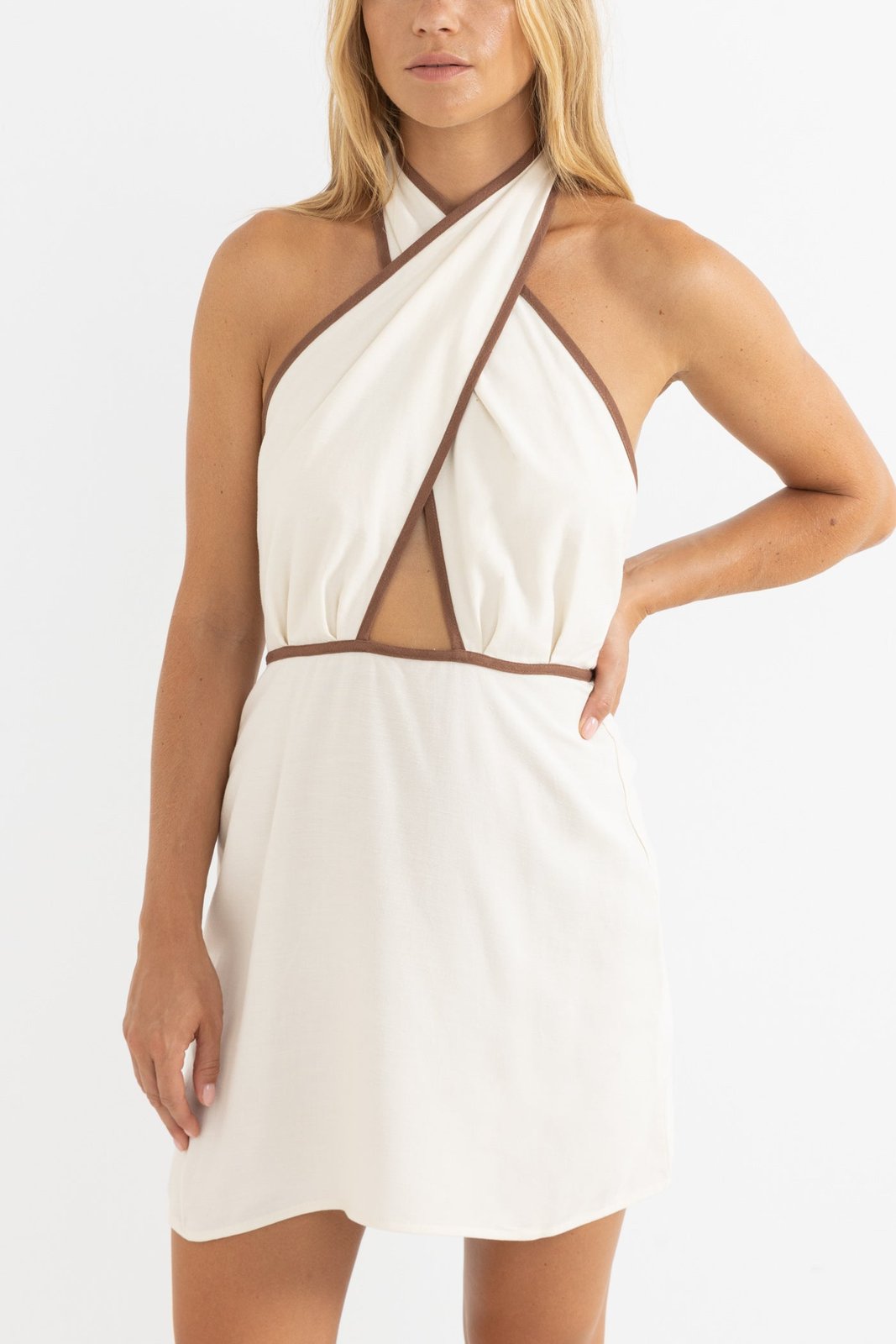 Tori Mini Dress Cream - Image 1
