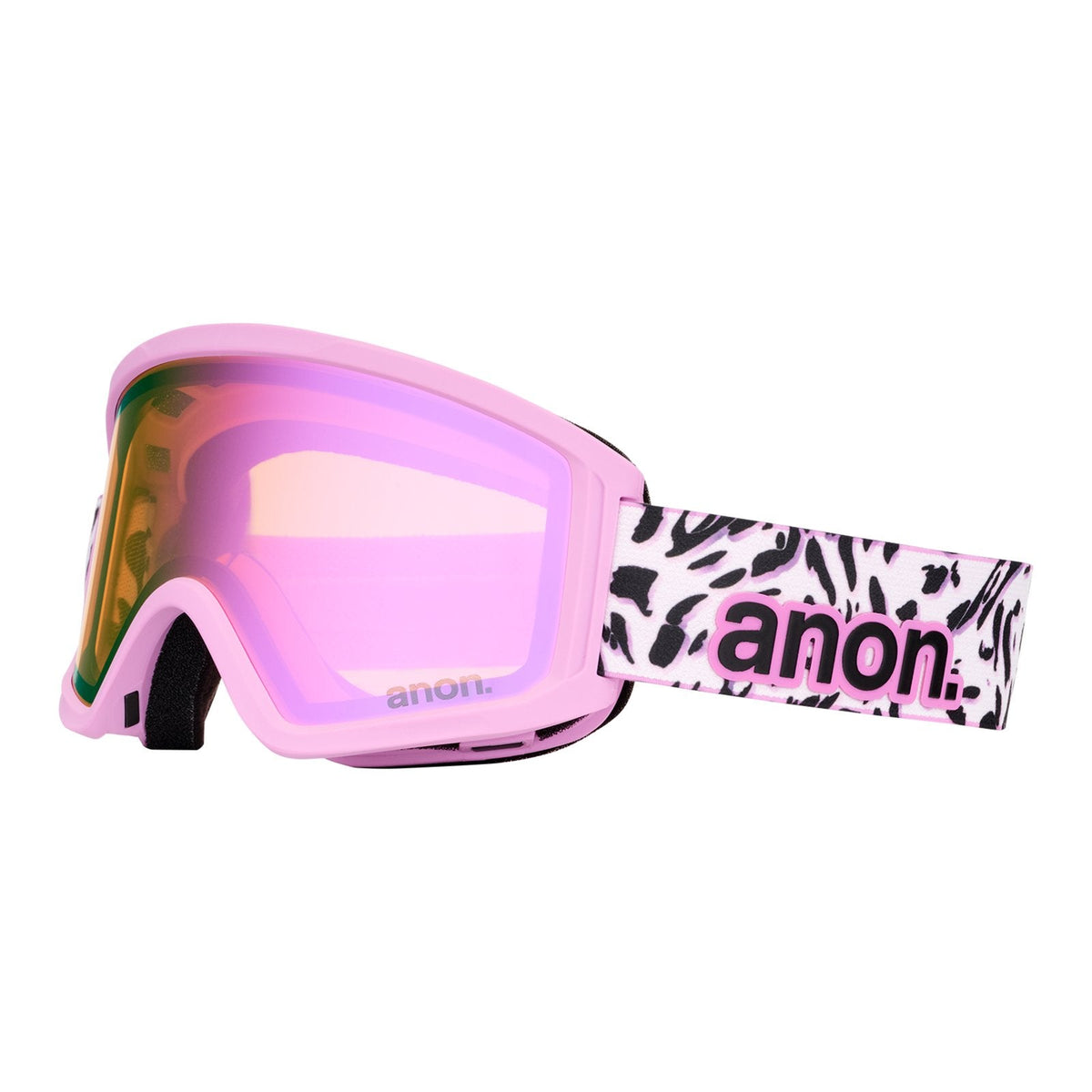 Tracker 2.0 Goggles + Mfi Face Mask Leopard Pink - Pink Amber Lens (50% / S1) - Image 1