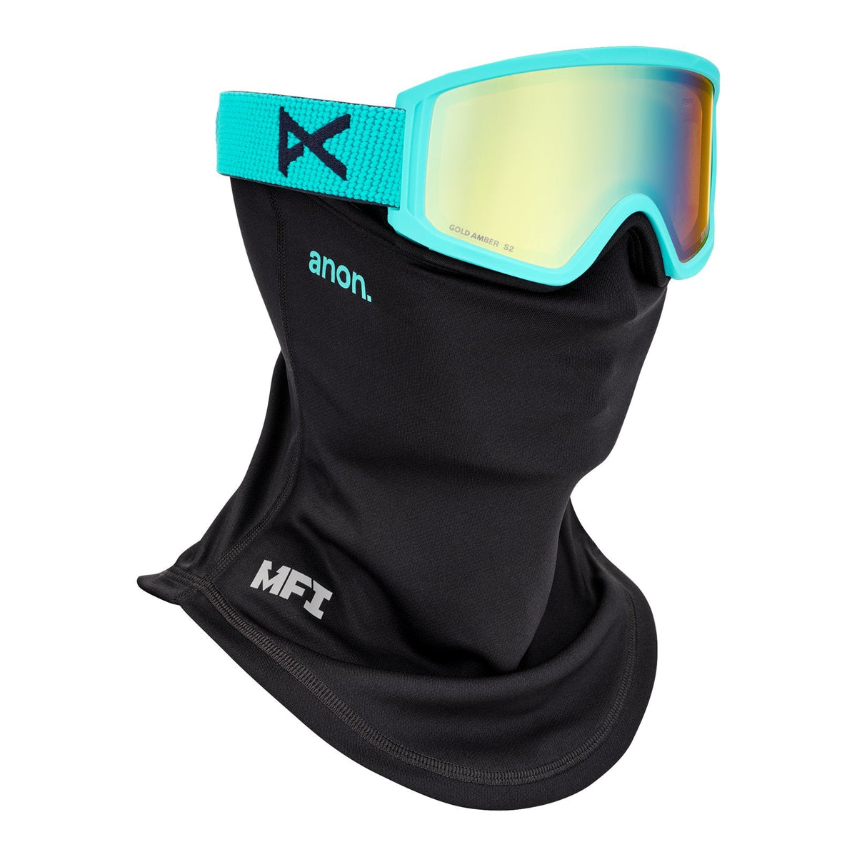 Tracker 2.0 Goggles + Mfi Face Mask Marine - Gold Amber Lens (32% / S2) - Image 5