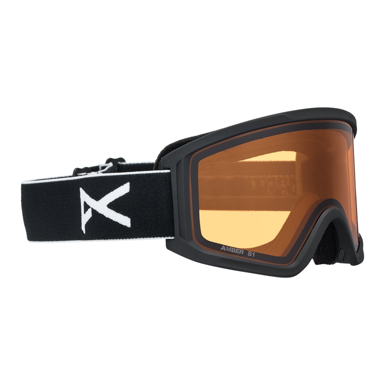 Tracker 2.0 Low Bridge Fit Goggles + Mfi Face Mask Black - Amber Lens (55% / S1) - Image 3