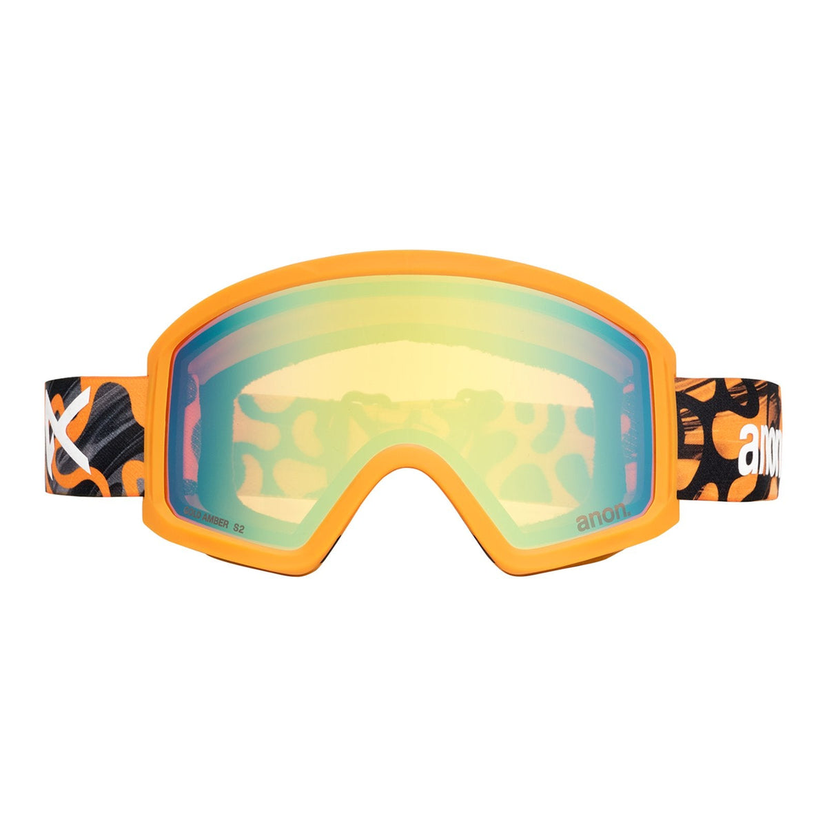 Tracker 2.0 Low Bridge Fit Goggles + Mfi Face Mask Blobs - Gold Amber Lens (32% / S2) - Image 2
