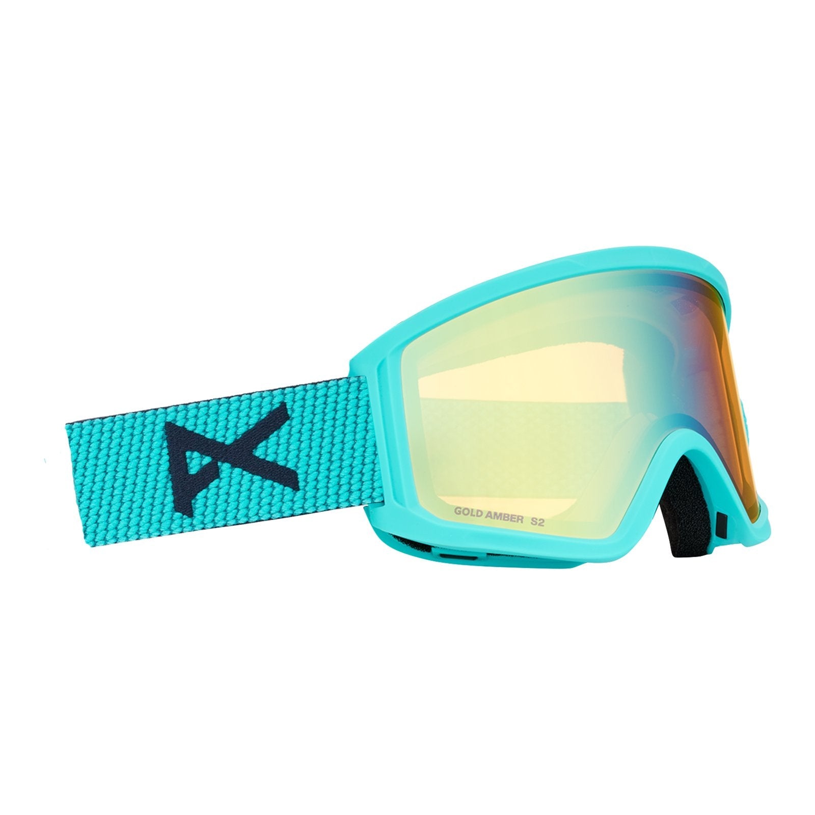 Tracker 2.0 Low Bridge Fit Goggles + Mfi Face Mask Marine - Gold Amber Lens (32% / S2) - Image 3