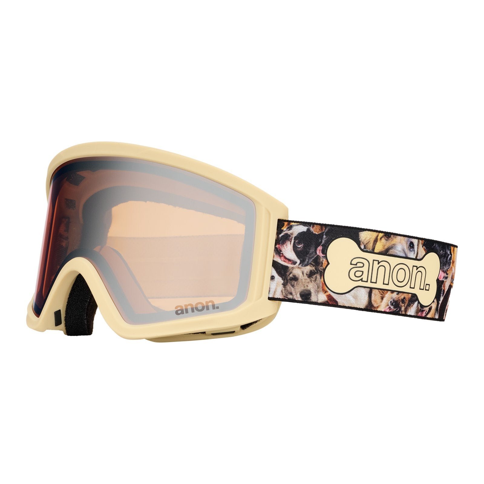 Tracker 2.0 Low Bridge Fit Goggles + Mfi Face Mask Shop Dogs - Silver Amber Lens (23% / S2) - Image 1
