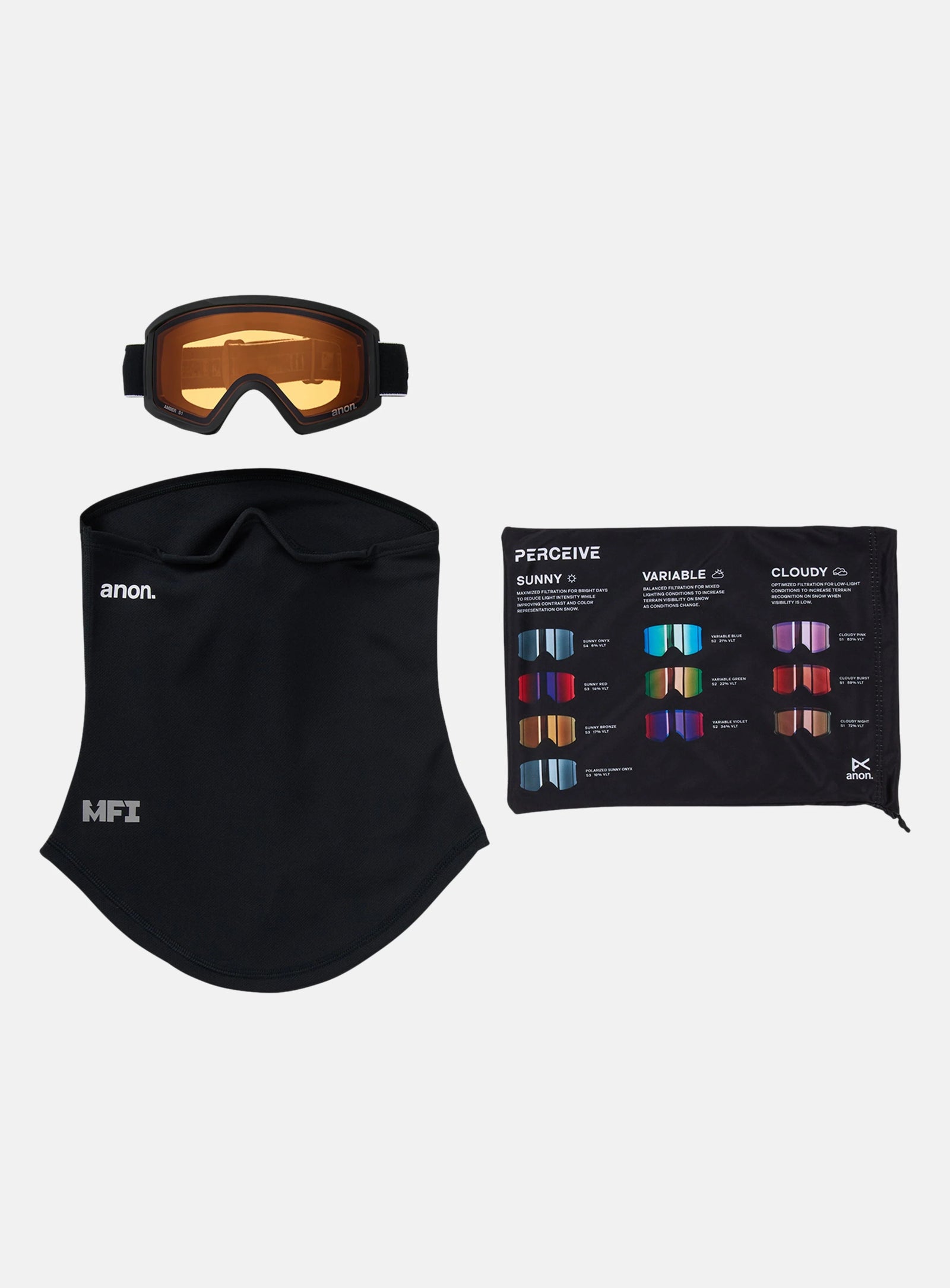 Tracker 2.0 Snow Goggle Frame: Black, Lens: Amber - Image 6