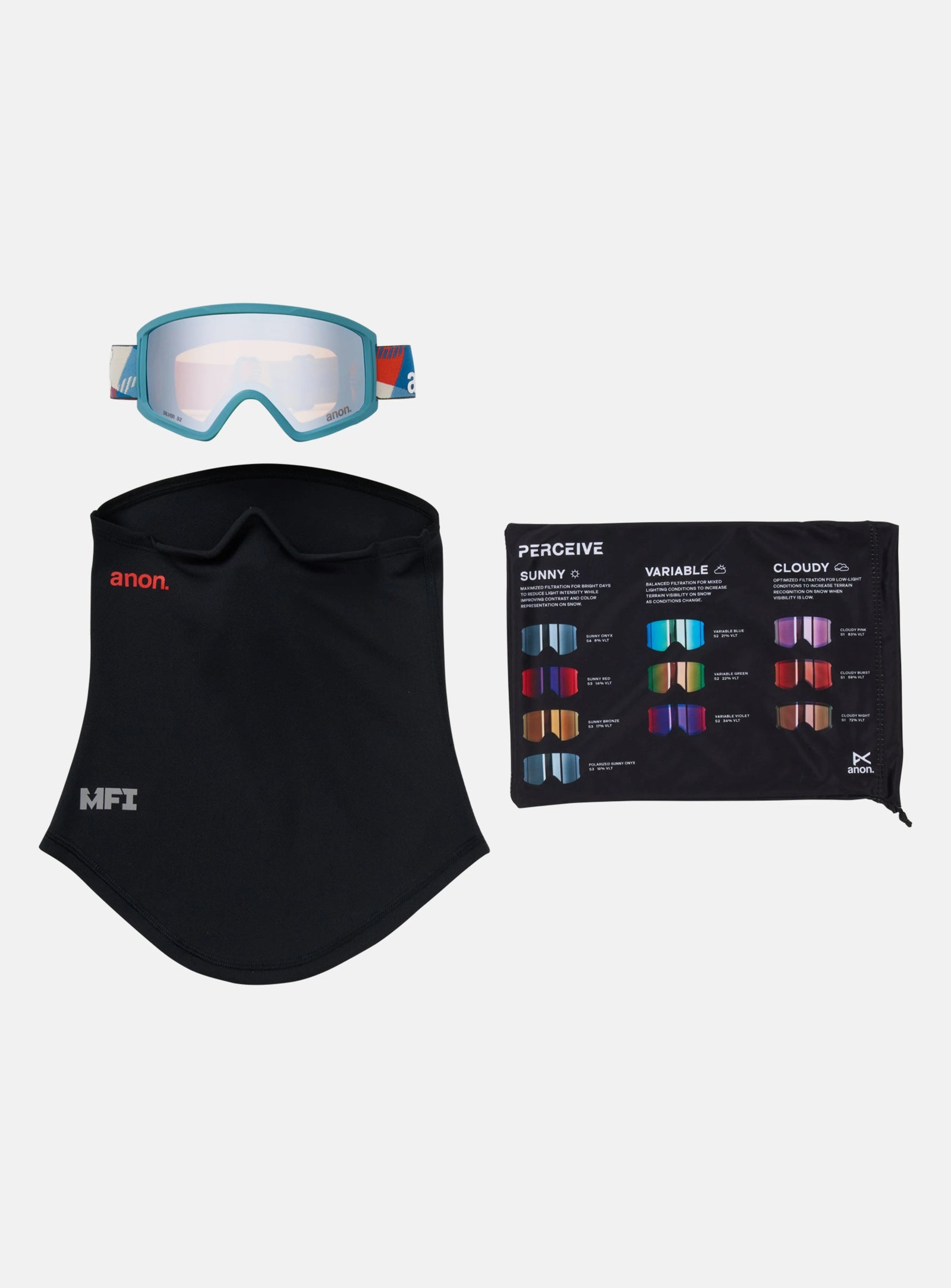 Tracker 2.0 Snow Goggle Frame: Patchwork, Lens: Silver Amber - Image 6