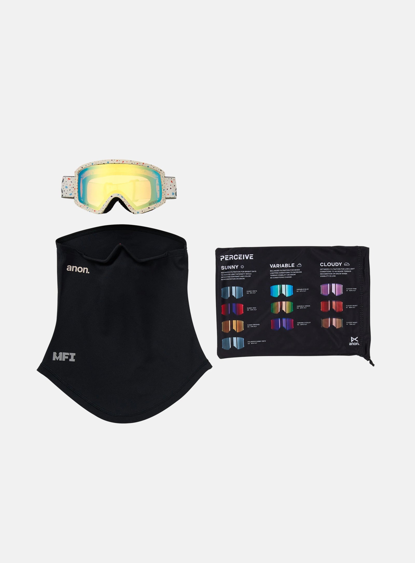 Tracker 2.0 Snow Goggle Frame: Speckles, Lens: Gold Amber - Image 6