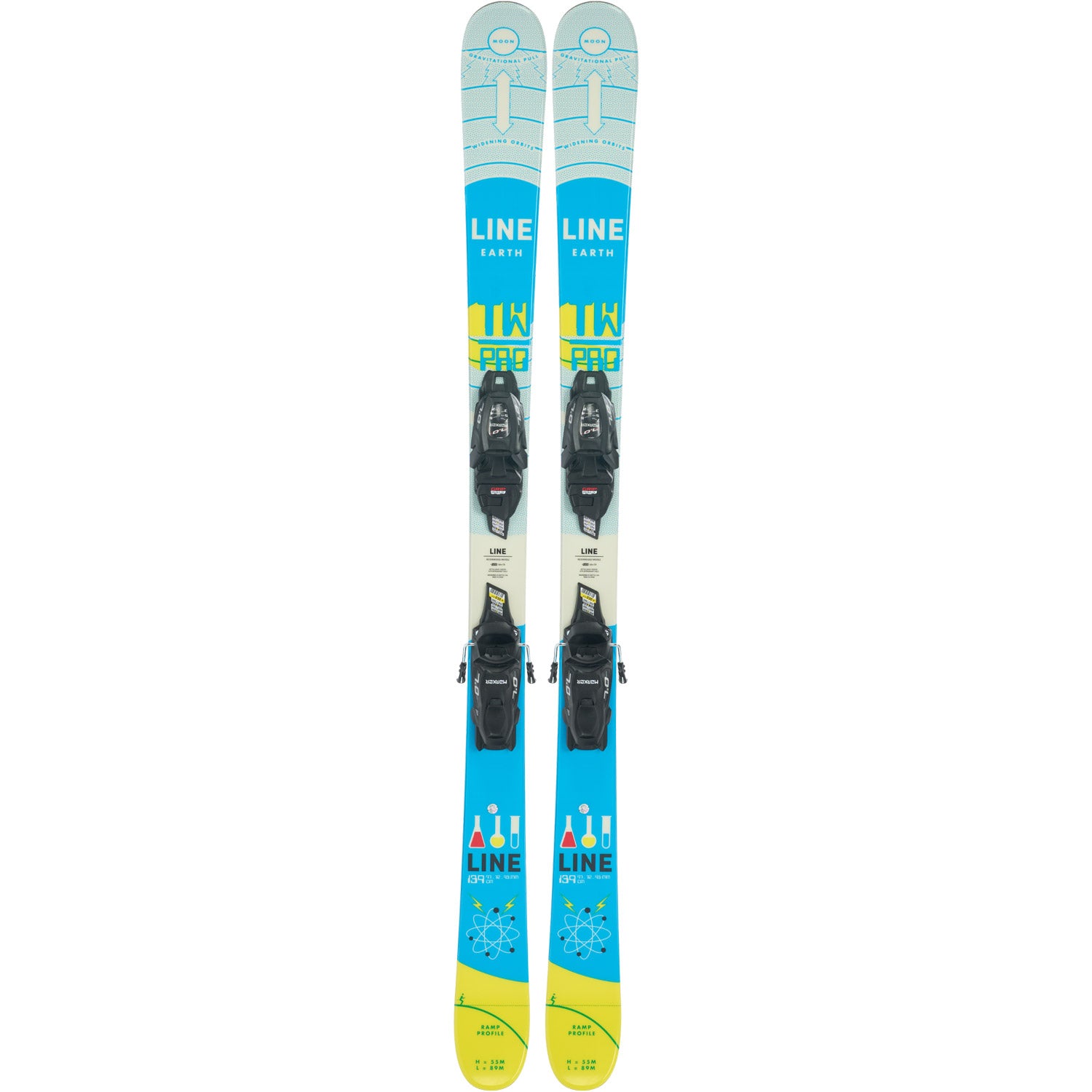 Wallisch Shorty Skis w/ FDT 7 Bindings