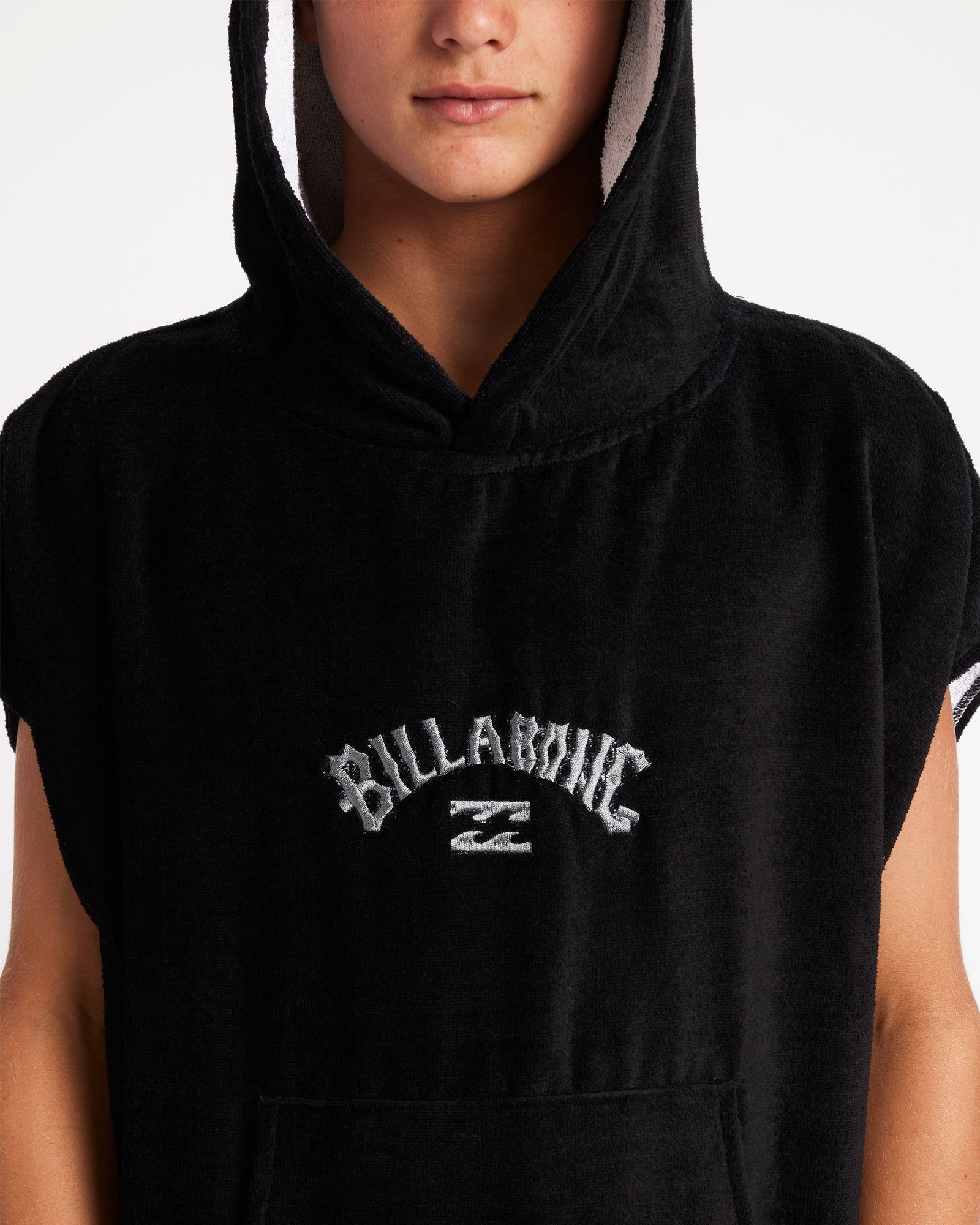 Boys 8-16 Hooded Towel Black - Image 4