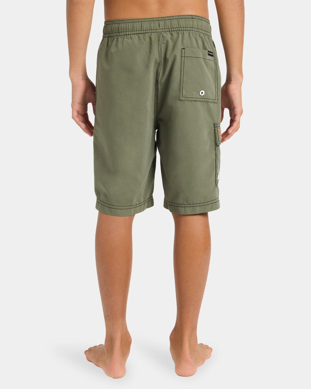 Kids Throw On Board Shorts Cypress Green - Image 2