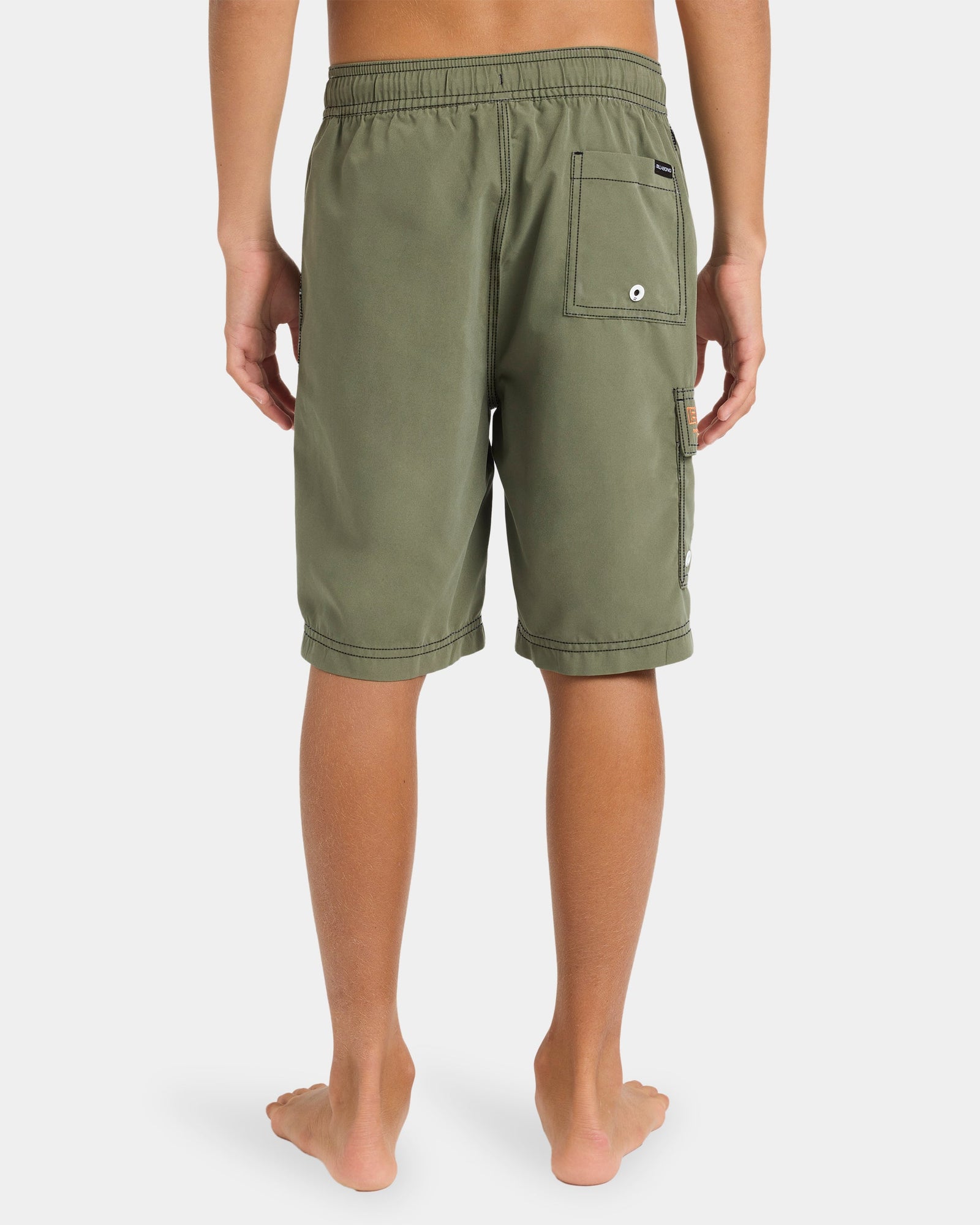 Kids Throw On Board Shorts Cypress Green - Image 2