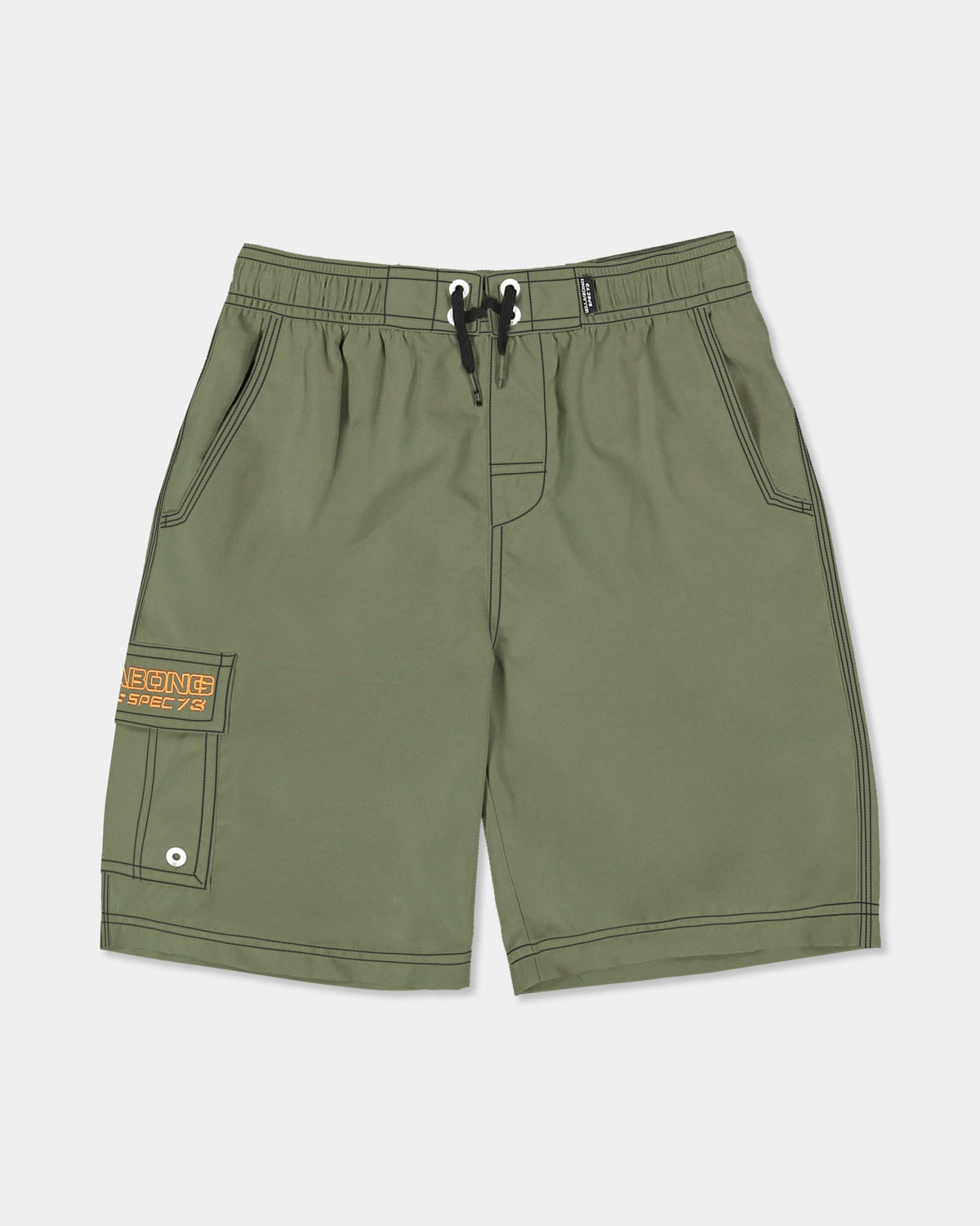 Kids Throw On Board Shorts Cypress Green - Image 6