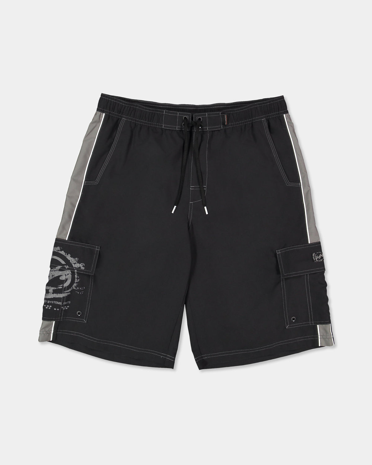 Boys Throw On 3.0 18" Black / Grey - Image 1
