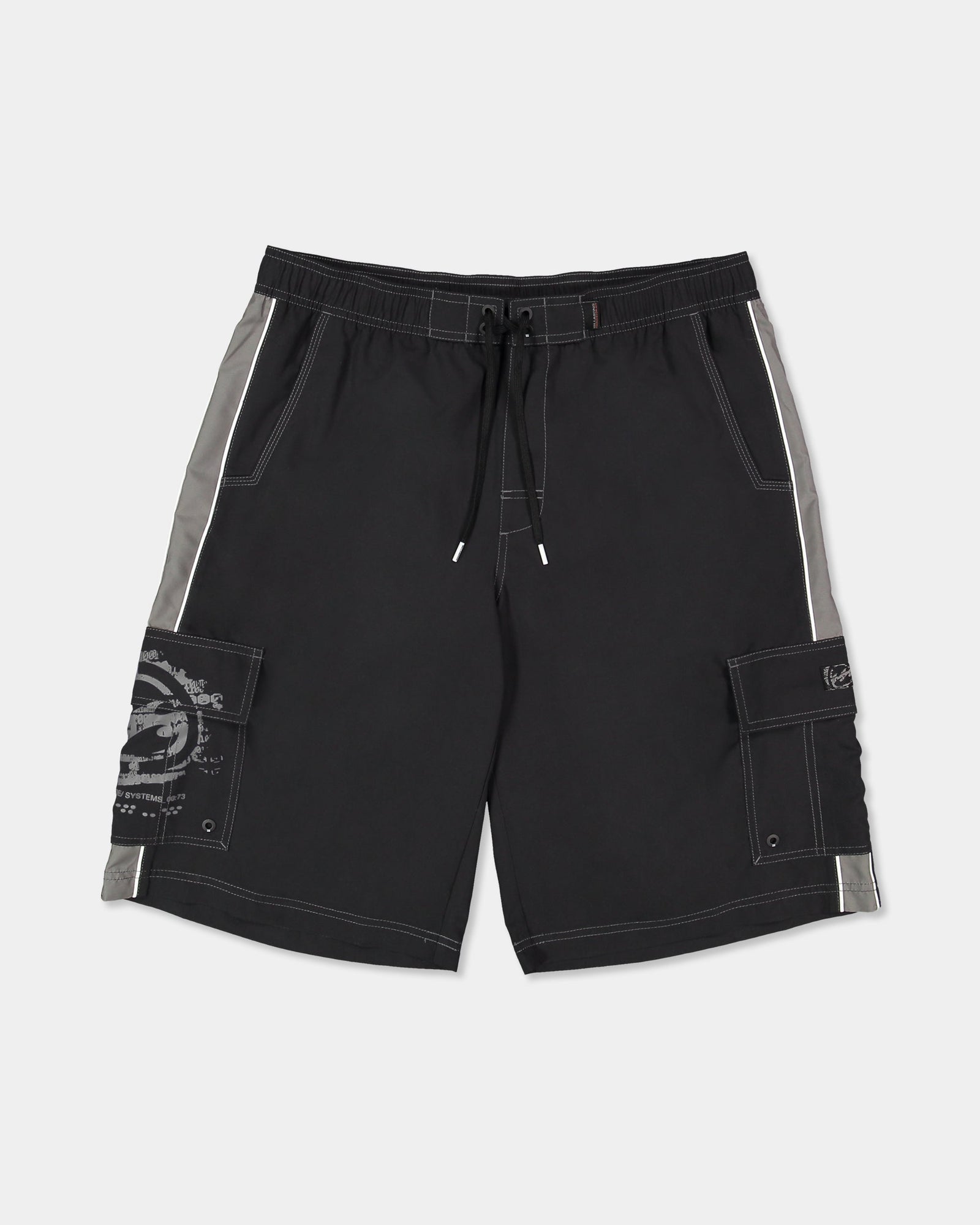 Boys Throw On 3.0 18" Black / Grey - Image 1