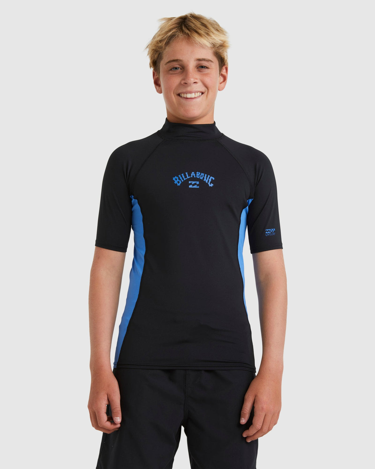 Kids Arch Rash Vest Black / Summer Blue - Image 1