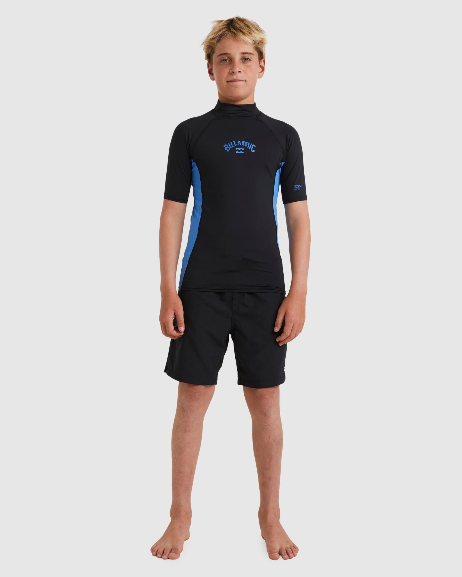 Kids Arch Rash Vest Black / Summer Blue - Image 5