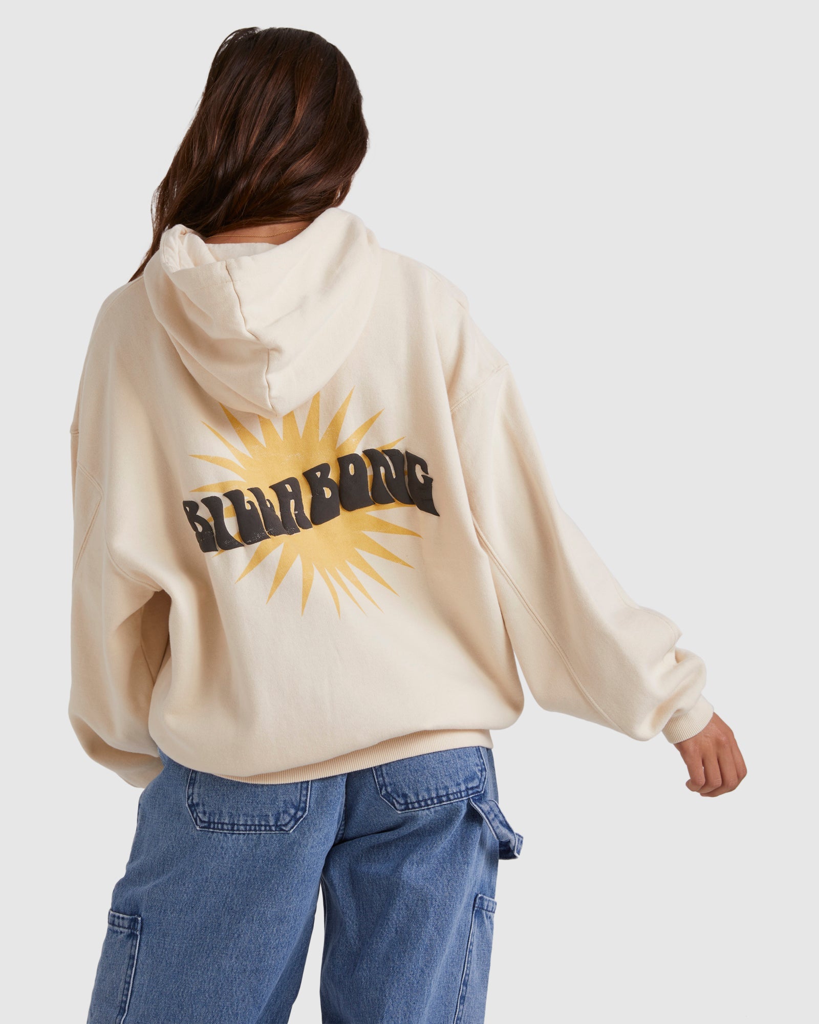 Womens Sunlight Kendall Pullover Hoodie White Cap - Image 3