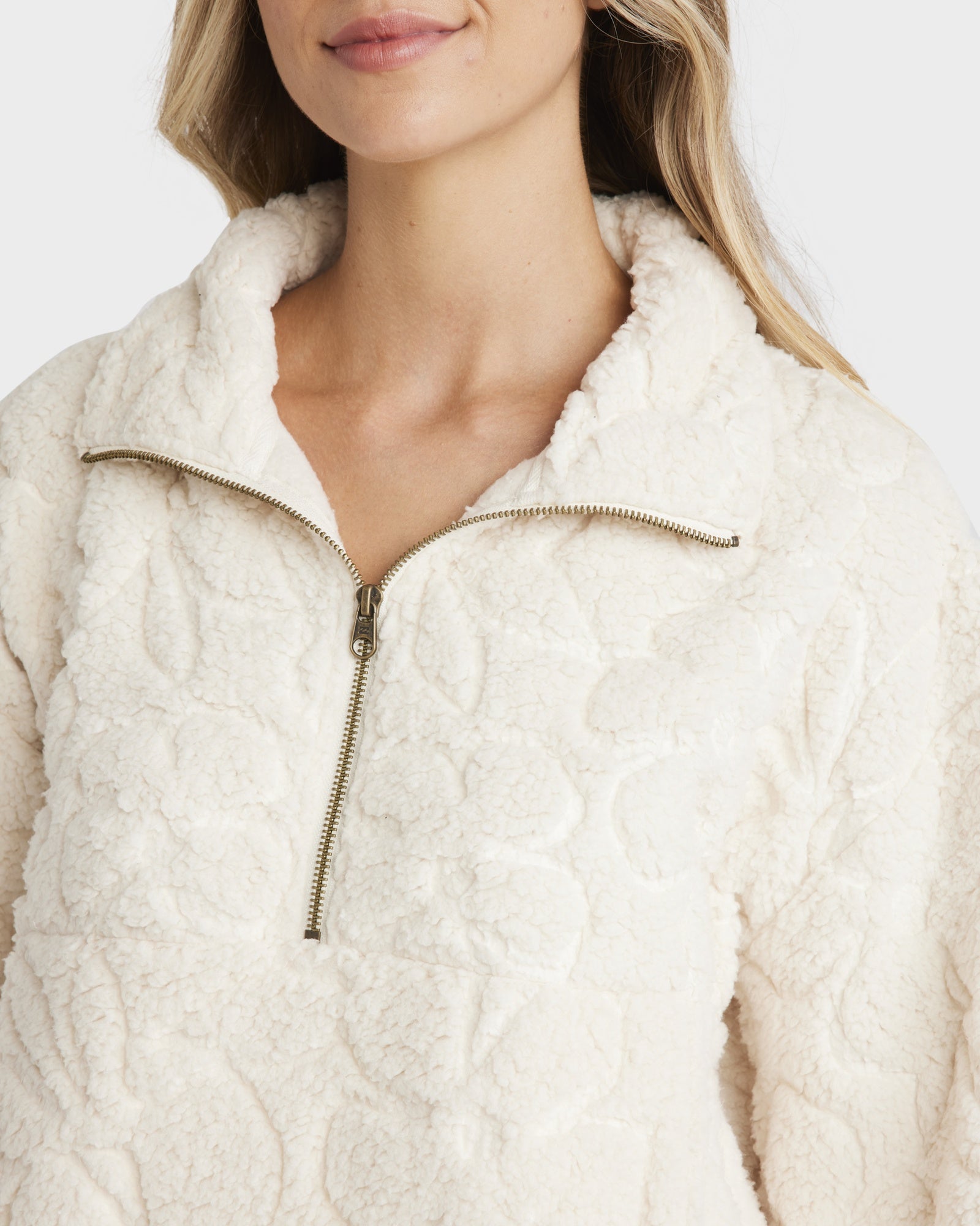 Womens Fireside Cozy Half Zip Fleece Pullover
