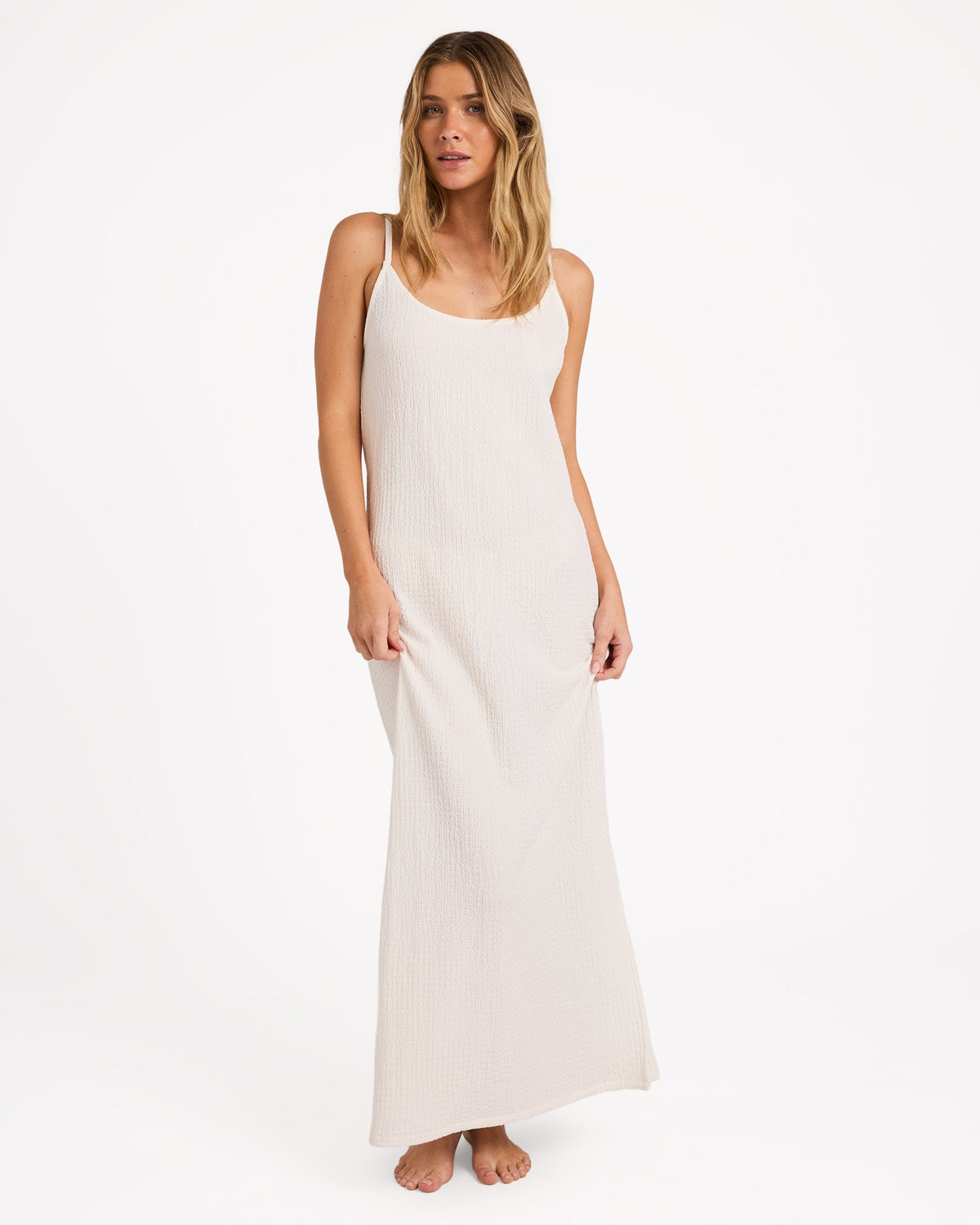 Womens Beach Bliss Maxi Dress Salt Crystal - Image 6