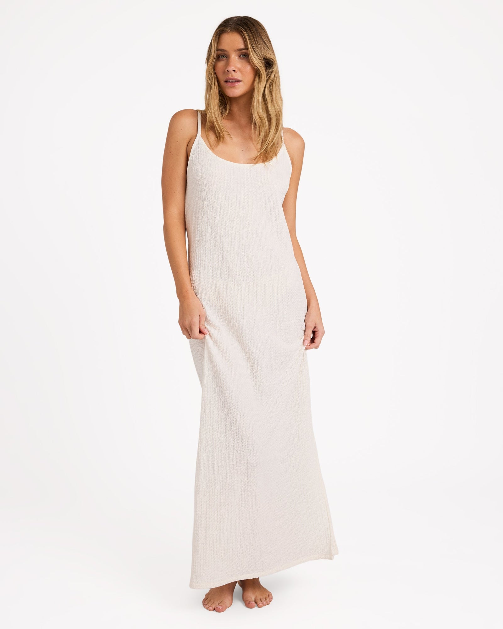 Womens Beach Bliss Maxi Dress Salt Crystal - Image 6
