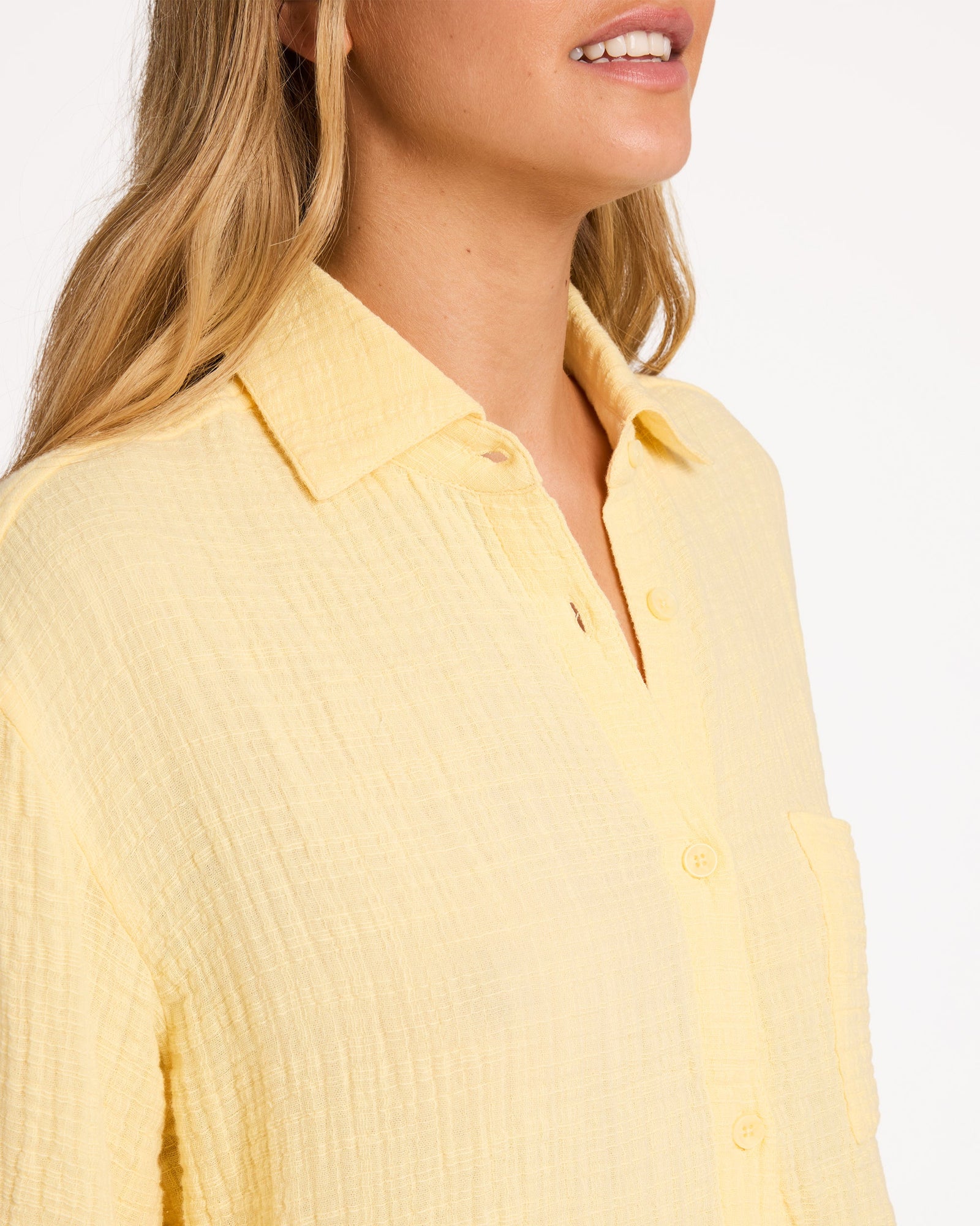 Womens Wandered Long Sleeve Shirt Sunlight - Image 5