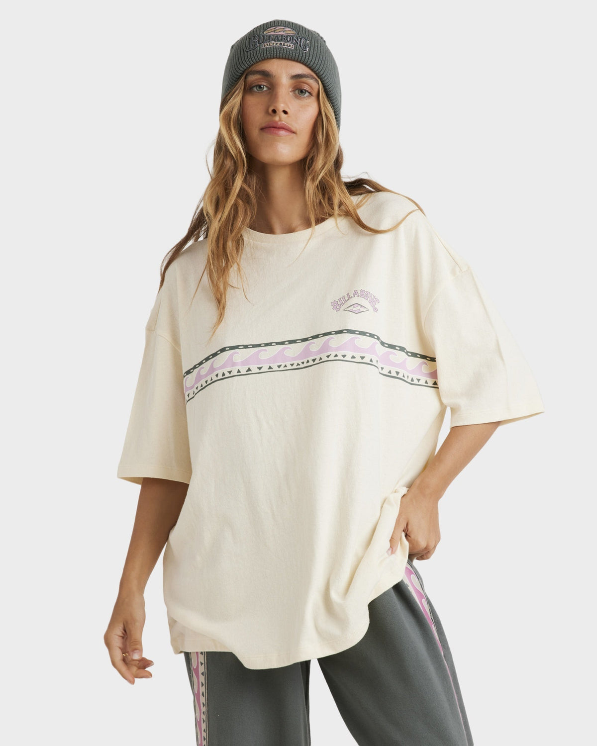 Womens Looking Up T-Shirt White Cap - Image 2