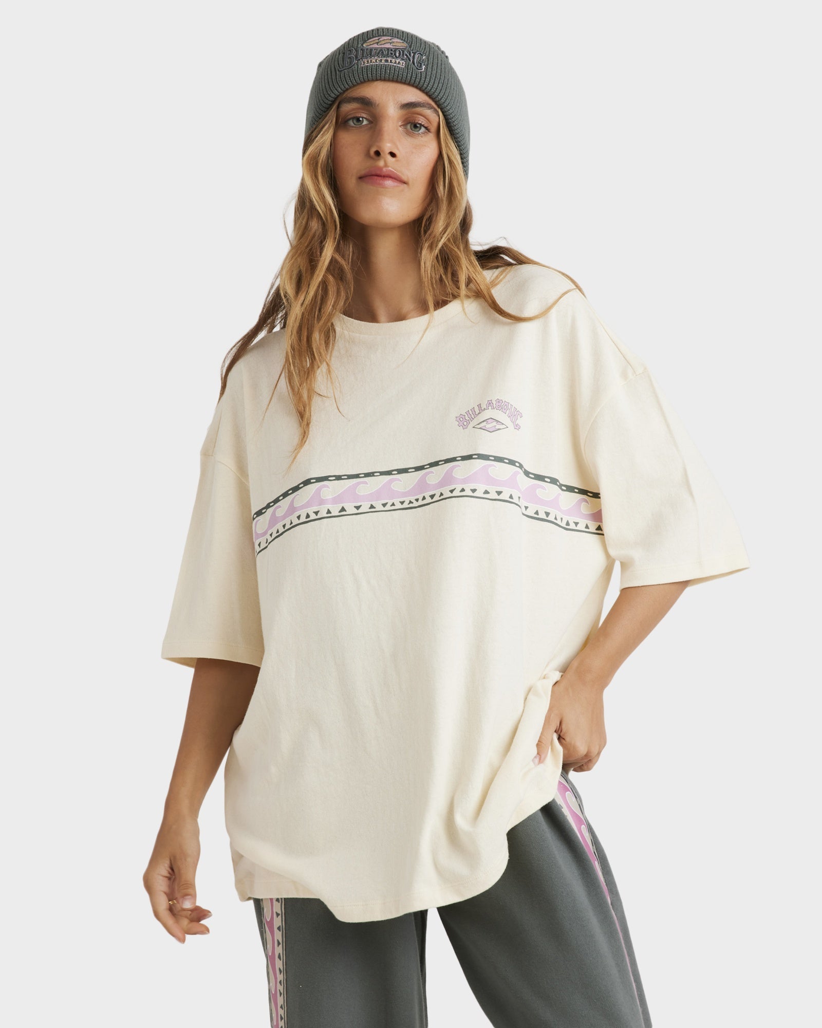 Womens Looking Up T-Shirt White Cap - Image 2
