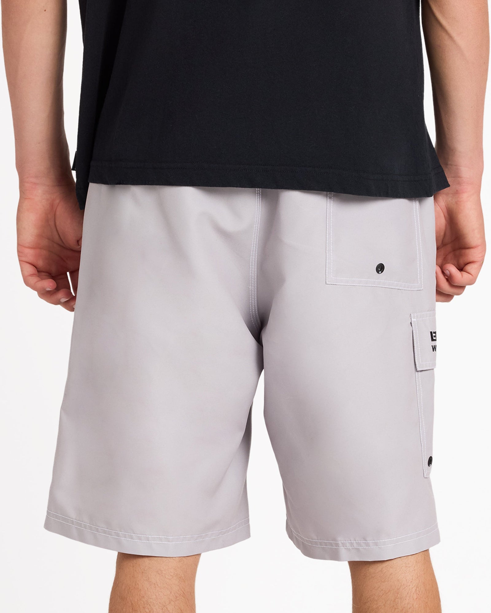 Mens Throw On 22" Shorts Ash - Image 6
