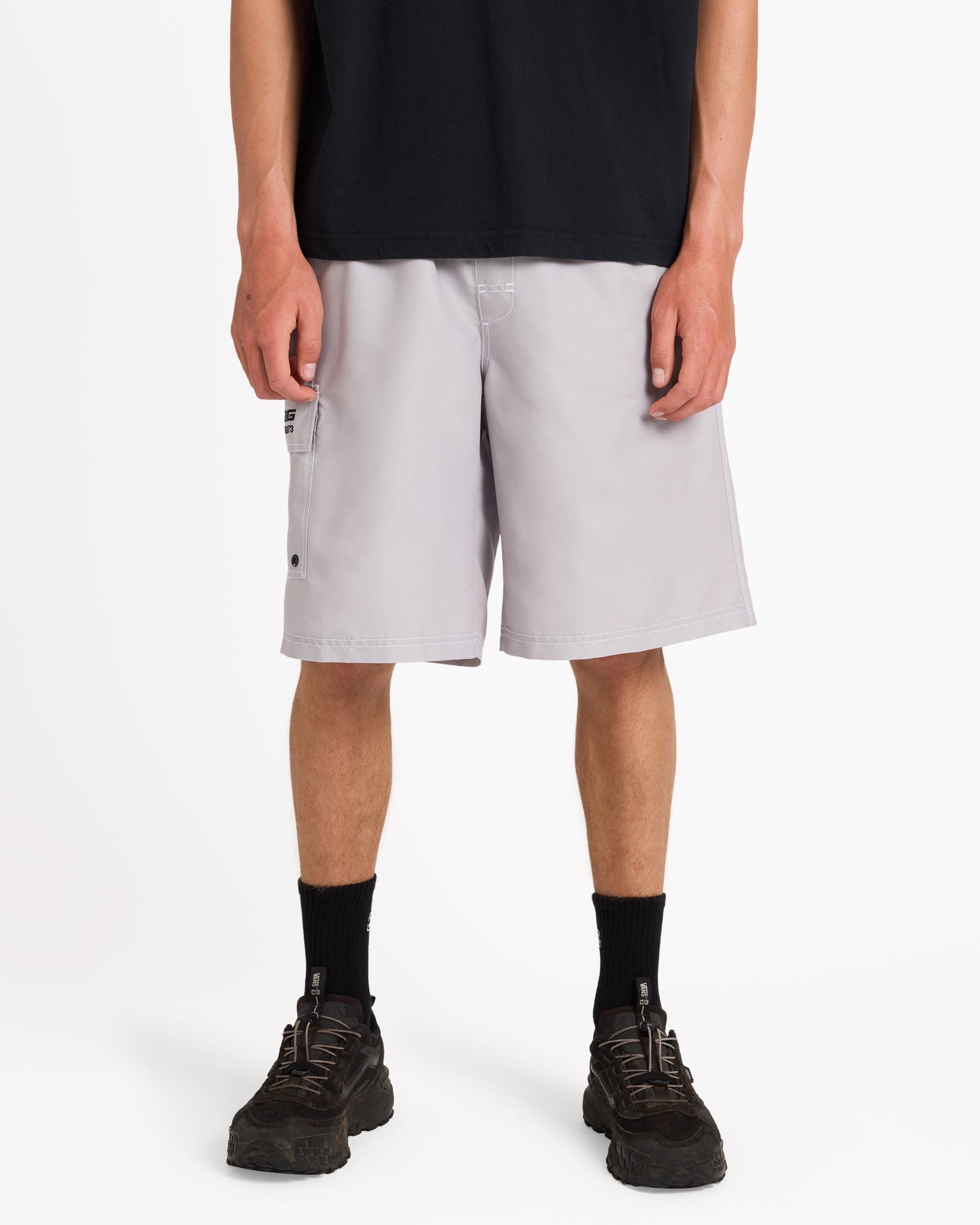 Mens Throw On 22" Shorts Ash - Image 1