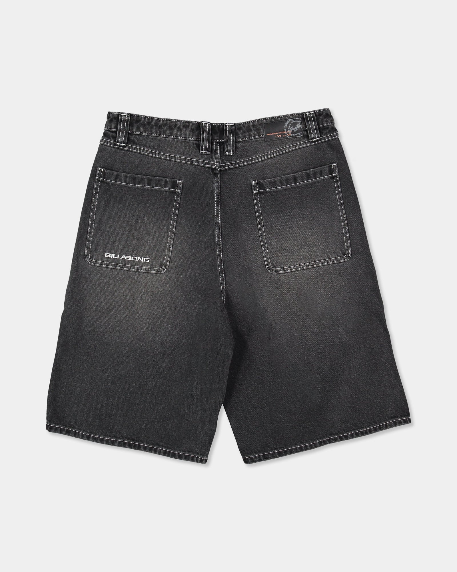 Mens Spec Denim Shorts Black - Image 7