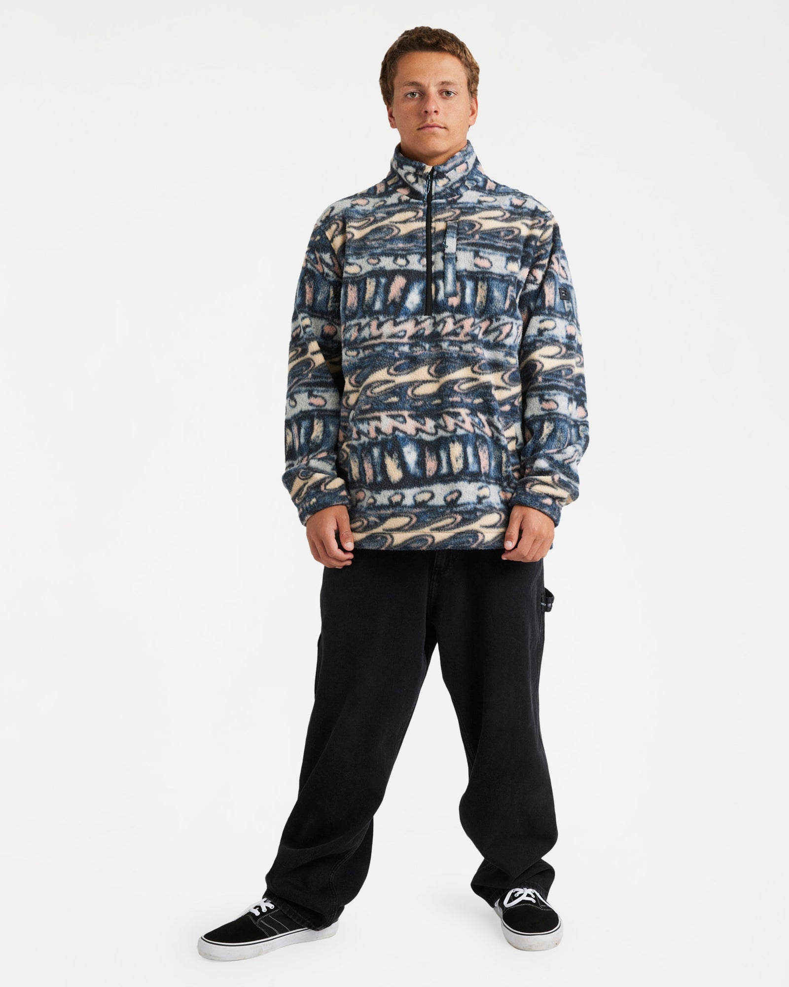 Mens Occy Heritage Half Zip Fleece Pullover