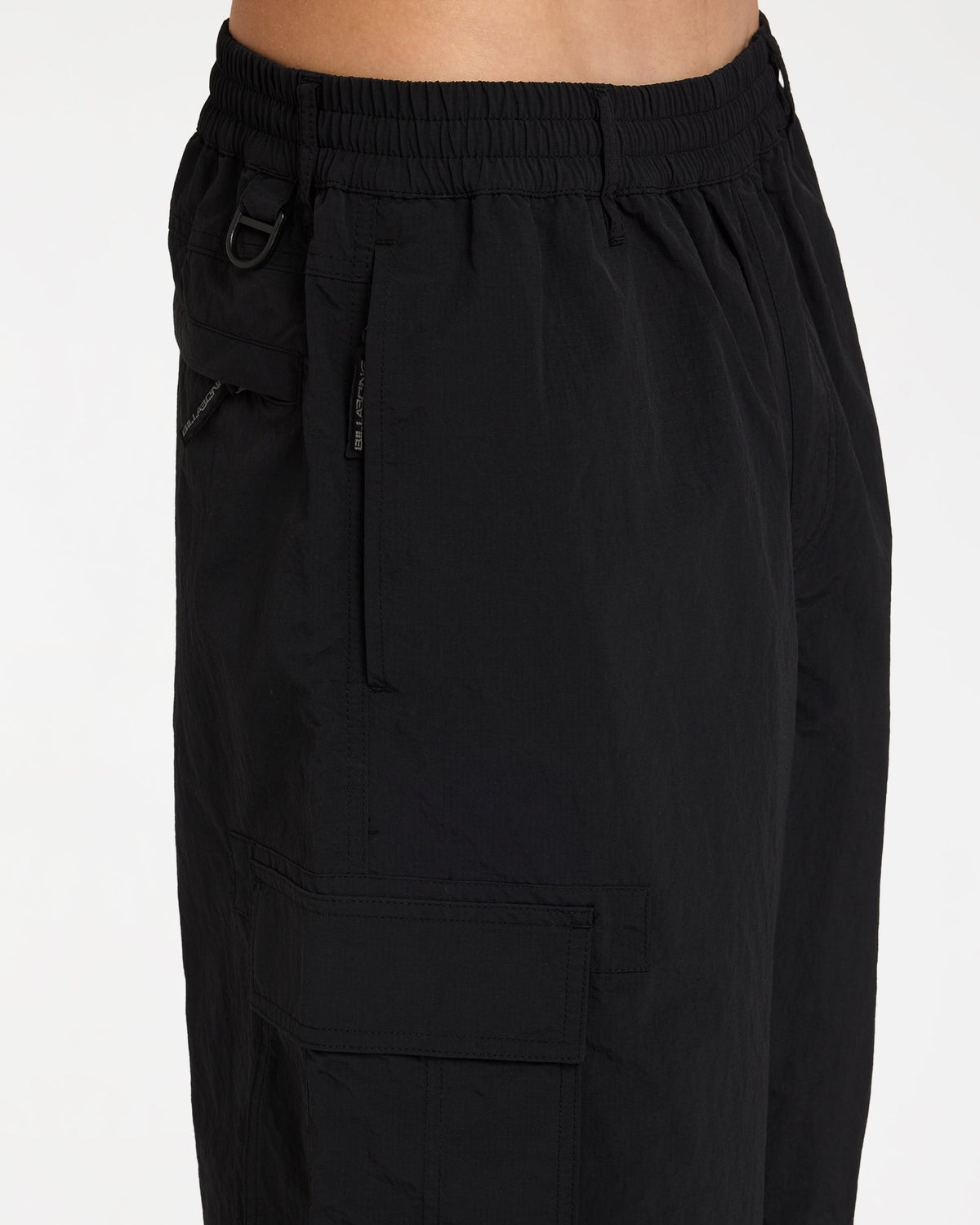 Mens Spec 73 Cargo Shorts Black - Image 4
