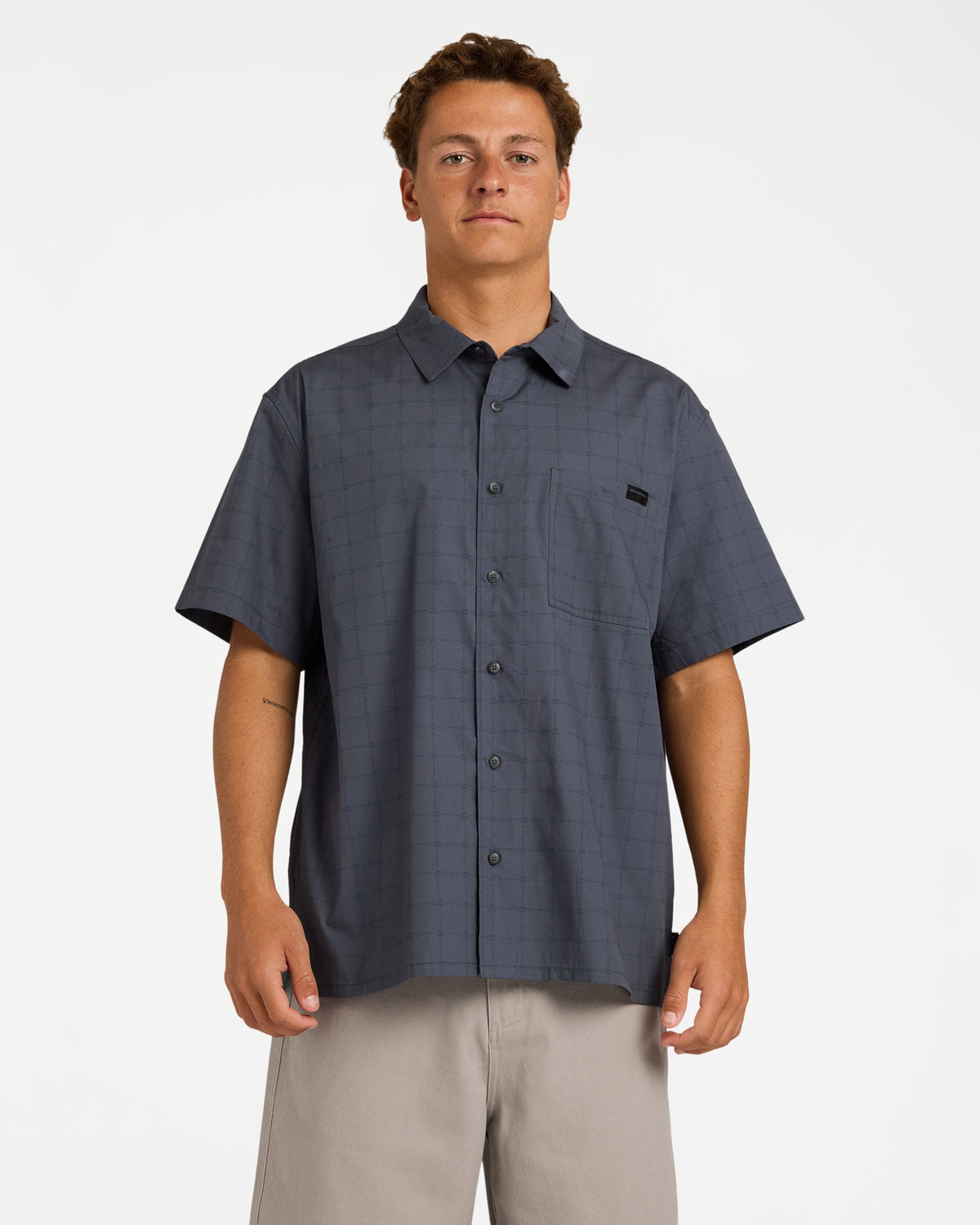Mens Spec Mogul Shirt Navy - Image 1