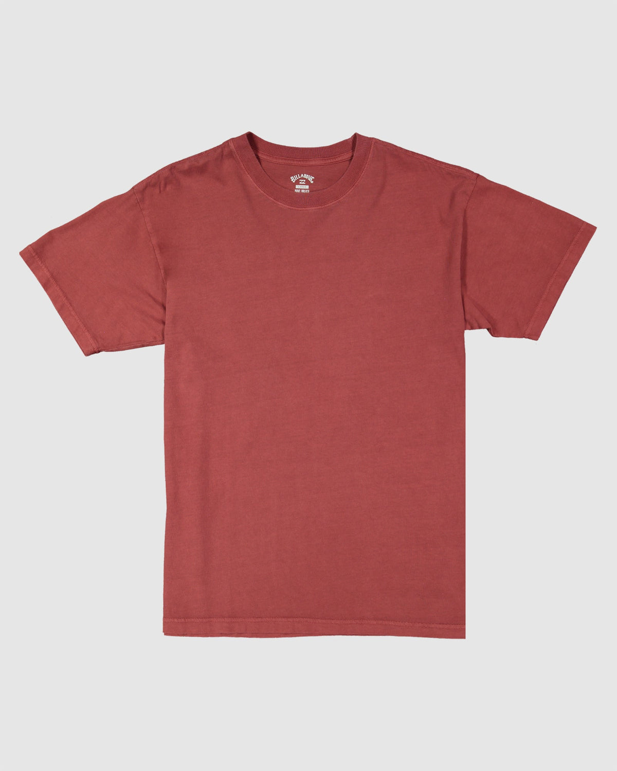 Mens Premium Wave Washed T-Shirt Brick - Image 8