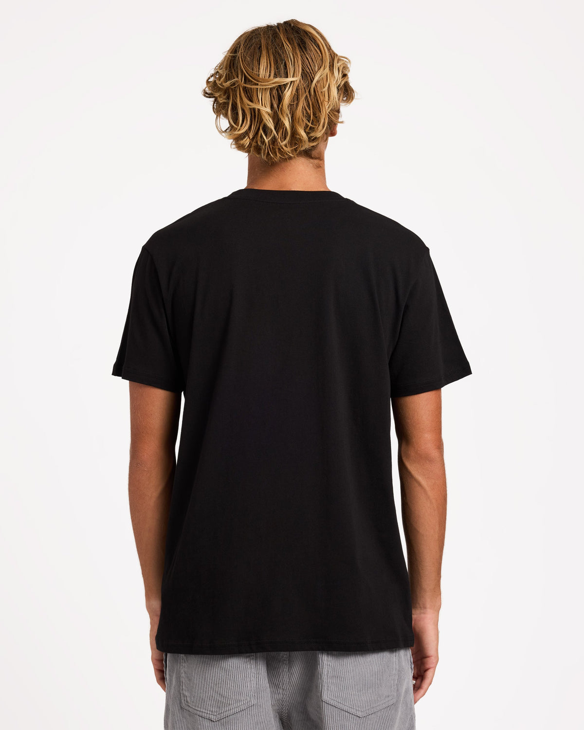 Mens Premium Pocket T-Shirt Black - Image 2