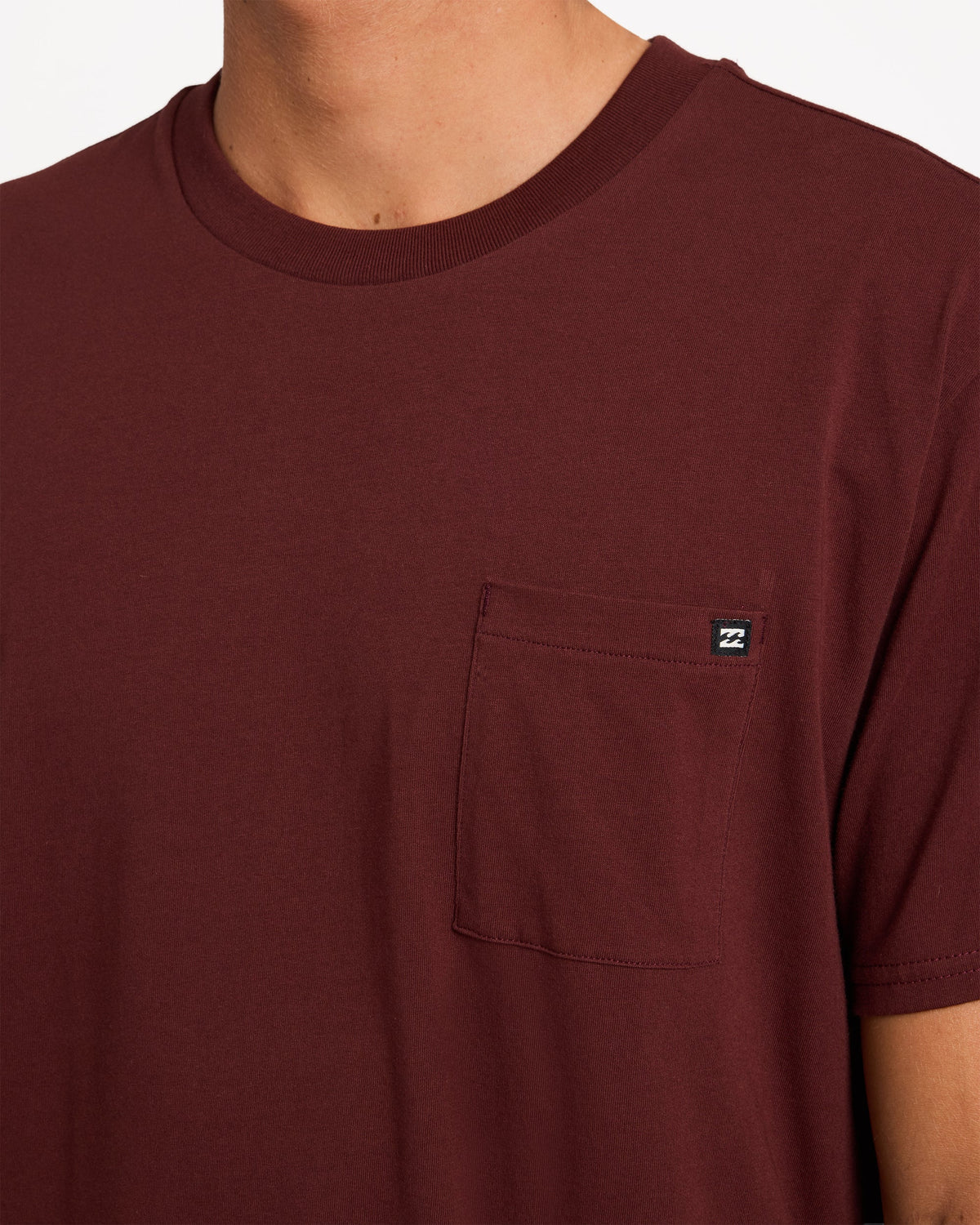 Mens Premium Pocket T-Shirt Wine - Image 11