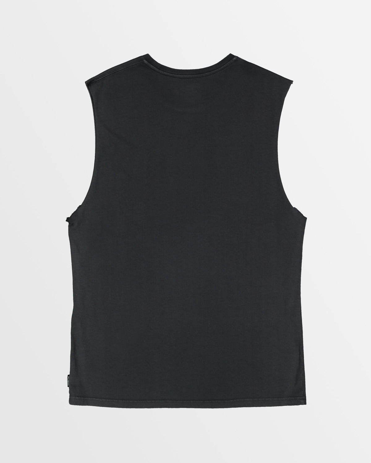 Mens Premium Wave Wash Muscle Top Washed Black - Image 2