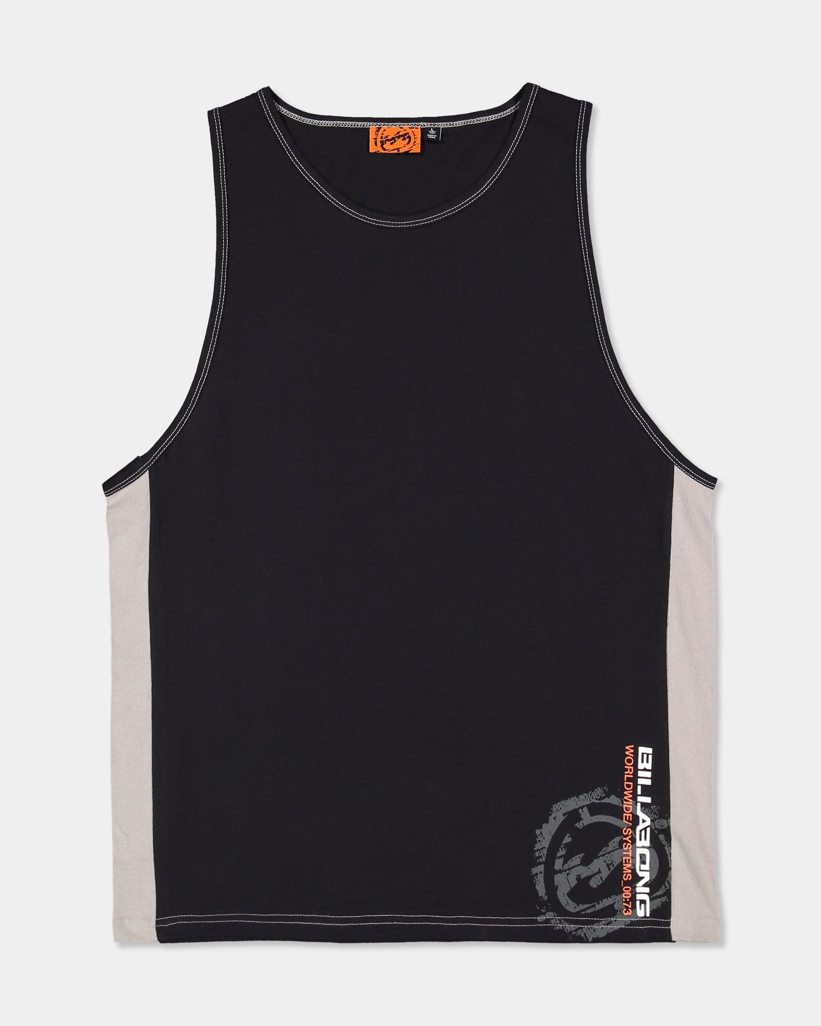 Mens Spec 73 Blast Tank Top Off Black - Image 7
