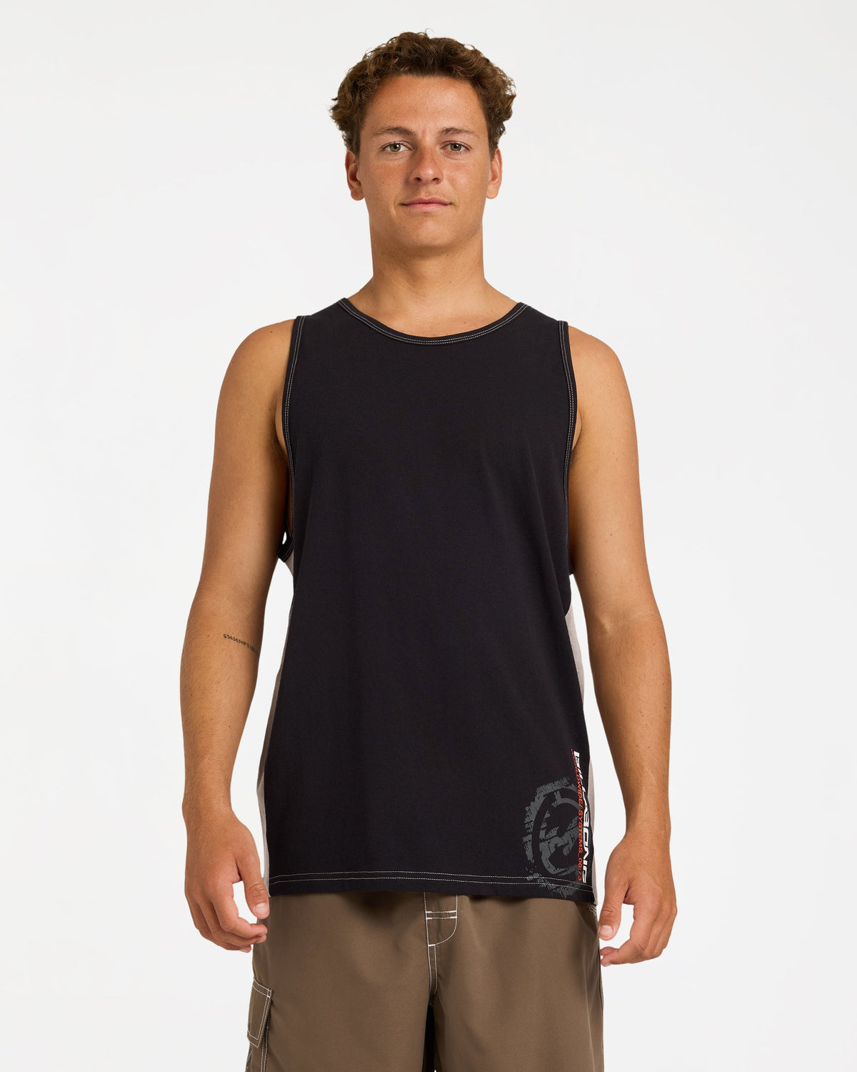 Mens Spec 73 Blast Tank Top Off Black - Image 1