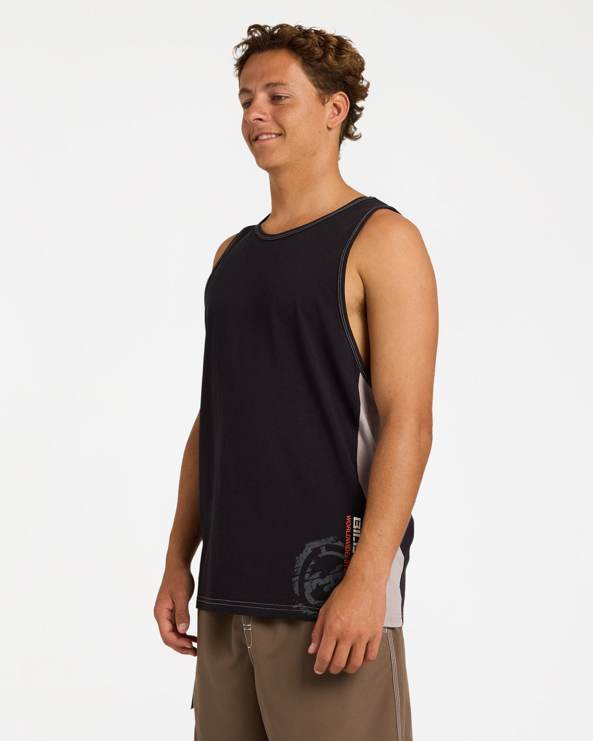 Mens Spec 73 Blast Tank Top Off Black - Image 3