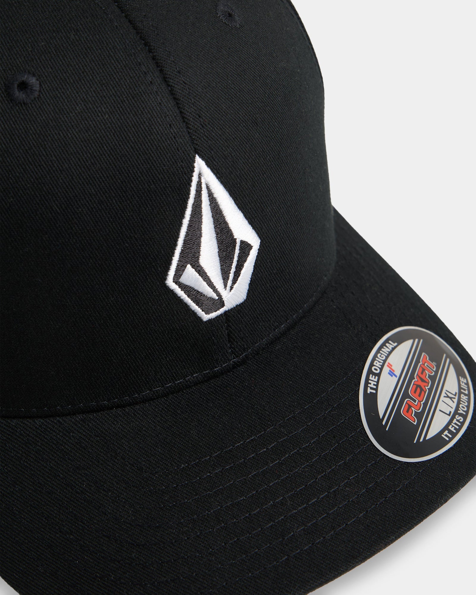 Mens Full Stone Flexfit Hat Black - Image 3