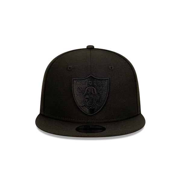 9FIFTY Las Vegas Raiders NFL Essentials Black on Black Snapback Cap